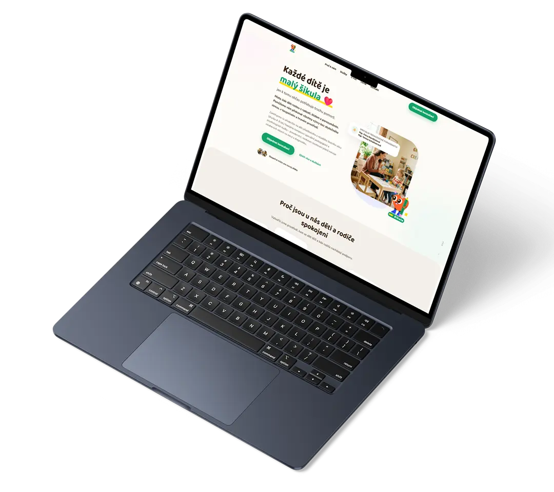 Šikula Valmez — web pro projekt pro děti a rodiče